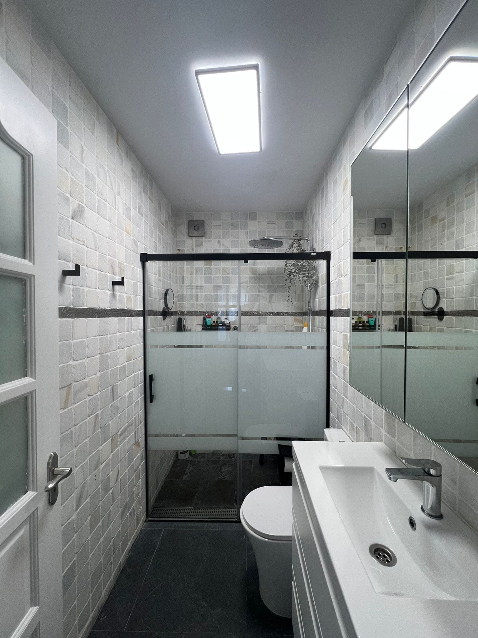 Bathroom with double vanity