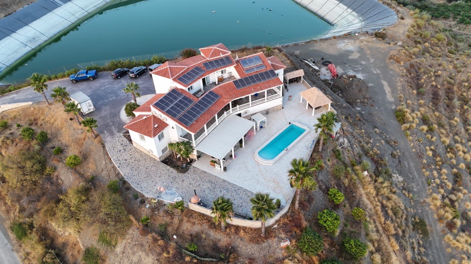 The villa exterior