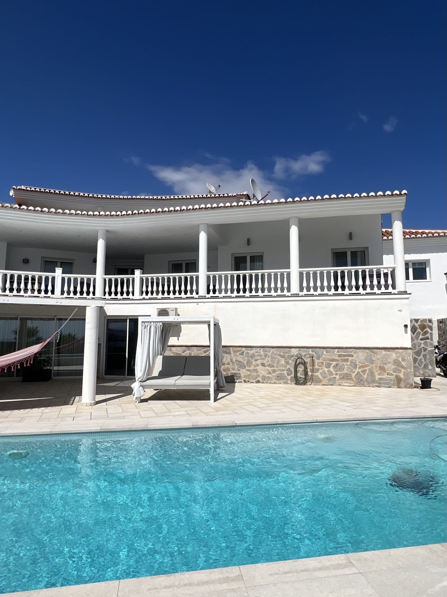 Pool terrace and seating area